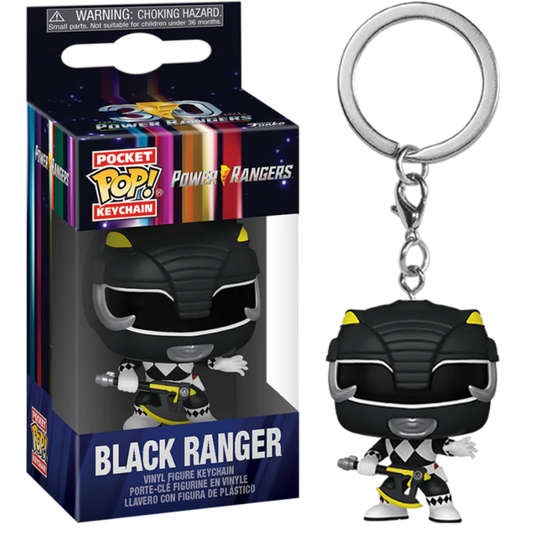 On Hand Black Ranger Funko Pop! Keychain