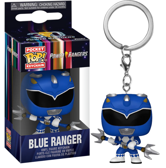 On Hand Blue Ranger Funko Pop! Keychain