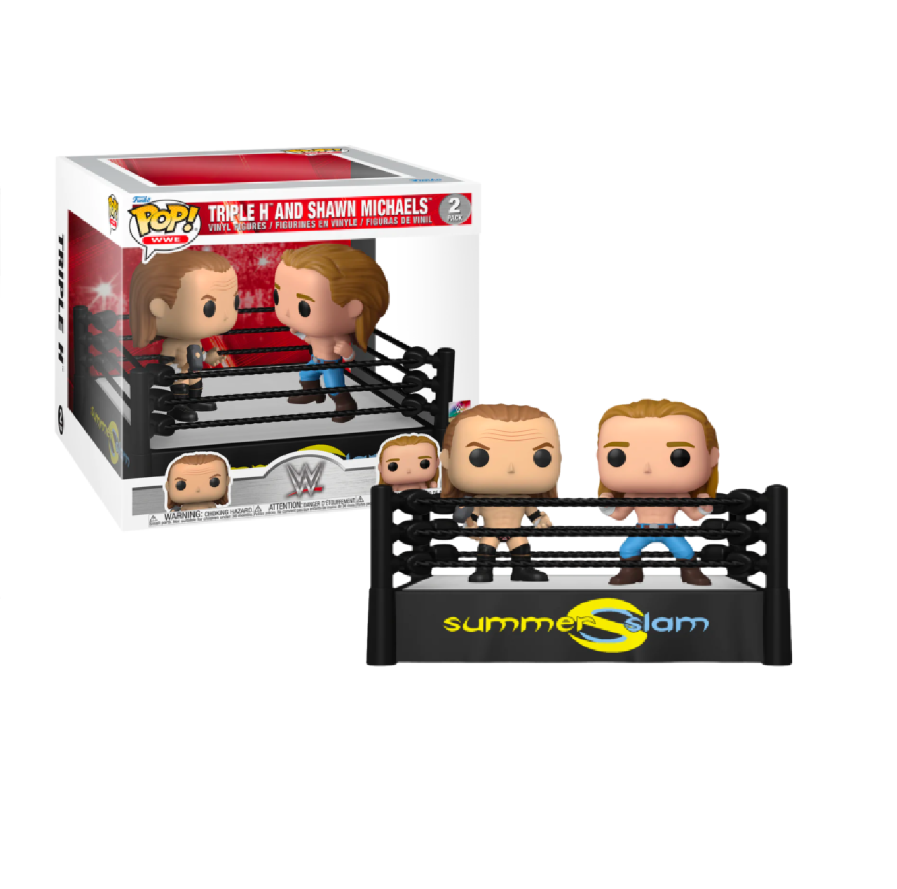 On Hand Triple H and Shawn Michaels 2pack Funko Pop!