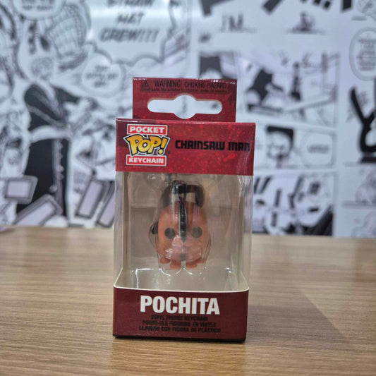 On Hand Pochita Funko Pop! Keychain