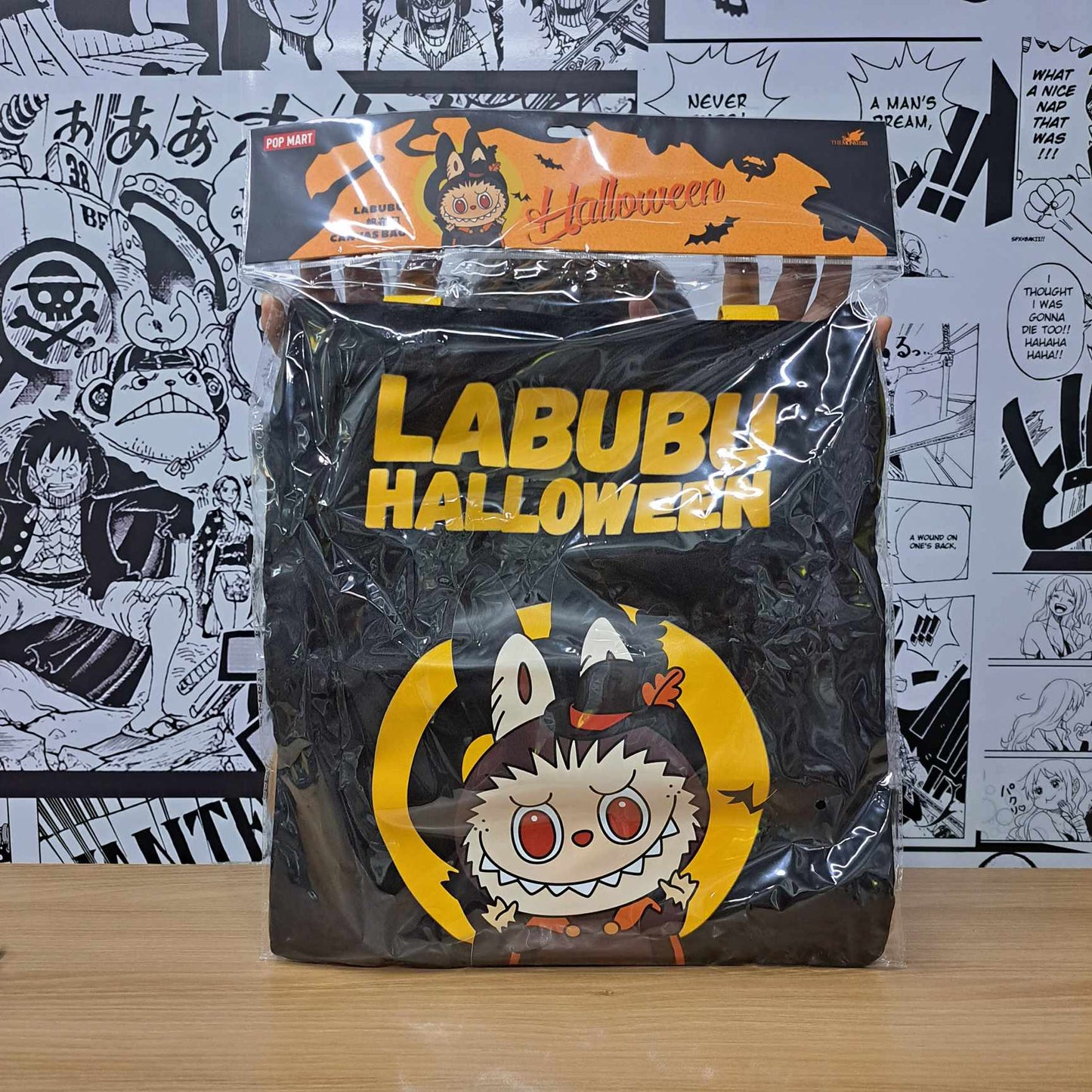 On Hand Labubu Halloween Canvas Bag Pop Mart