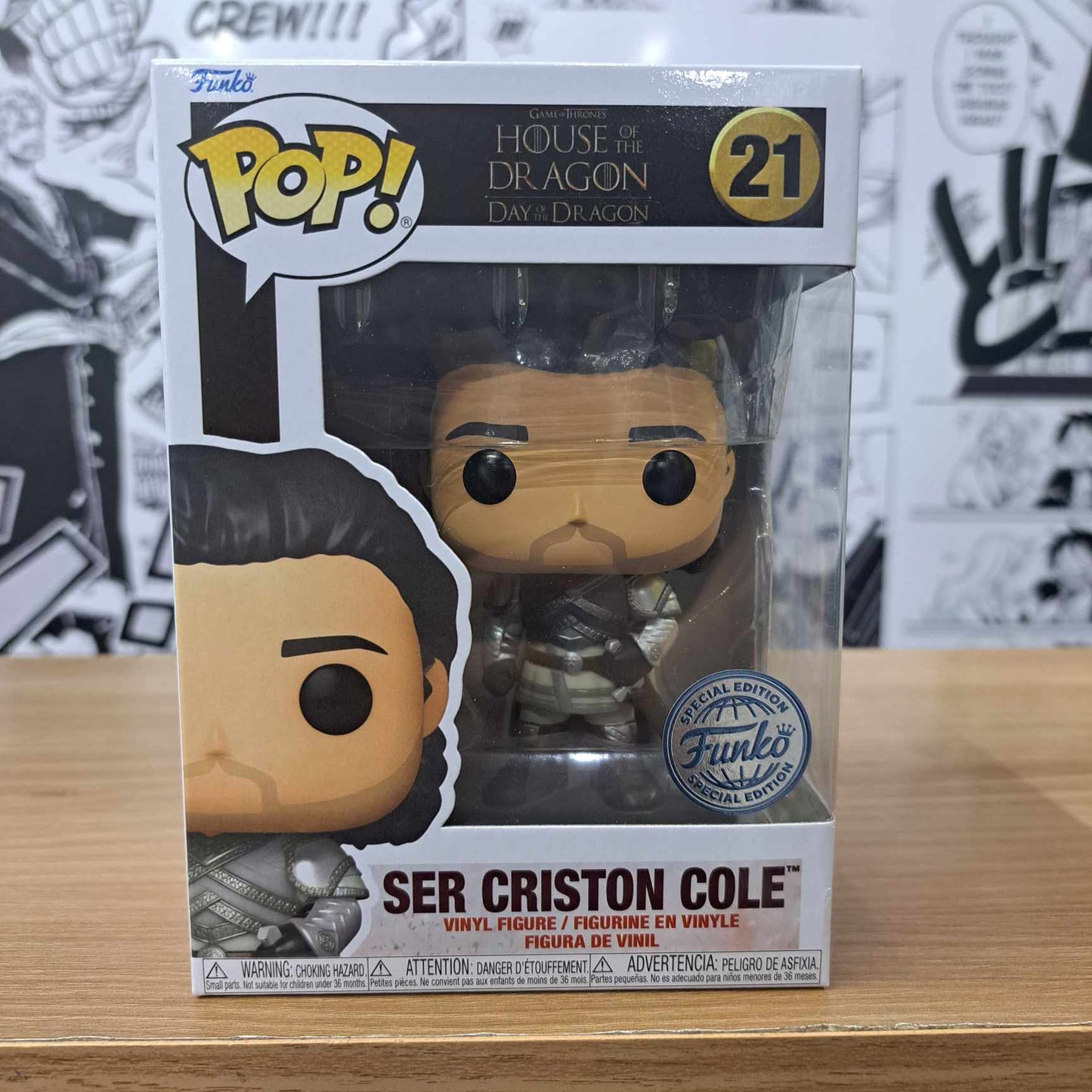 On Hand Ser Criston Cole Special Edition Exclusive Funko Pop!