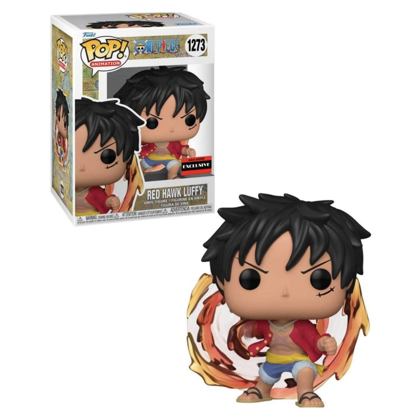 On Hand Red Hawk Luffy AAA Exclusive Funko Pop!