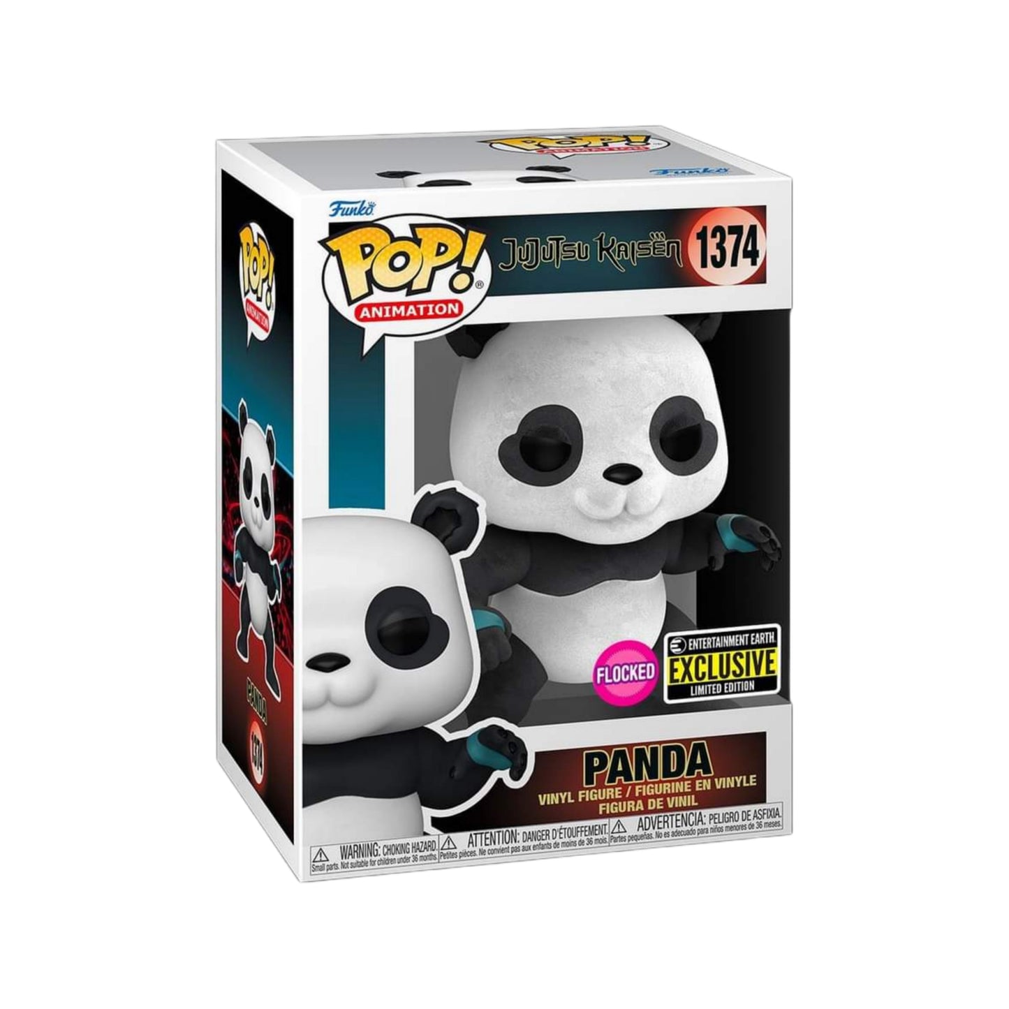 On Hand Panda Flocked EE Exclusive Funko Pop!