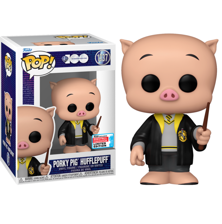 On Hand Porky Pig Hufflepuff FCE Exclusive Funko Pop!