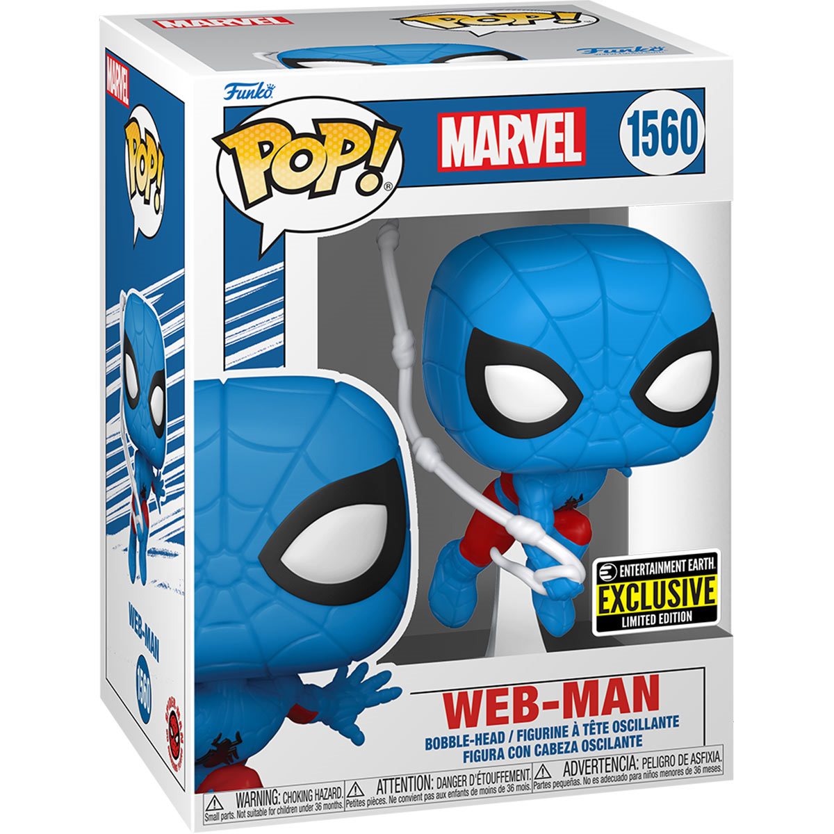 On Hand Web-Man SpiderMan EEE Exclusive Funko Pop!