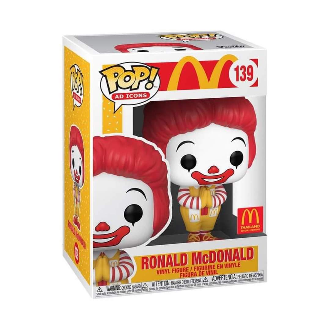On Hand Ronald McDonald Thailand Exclusive Funko Pop!