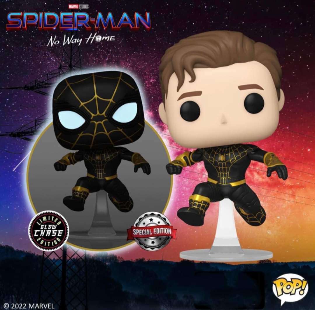 On Hand Spider Man Black Special Edition Funko Pop!