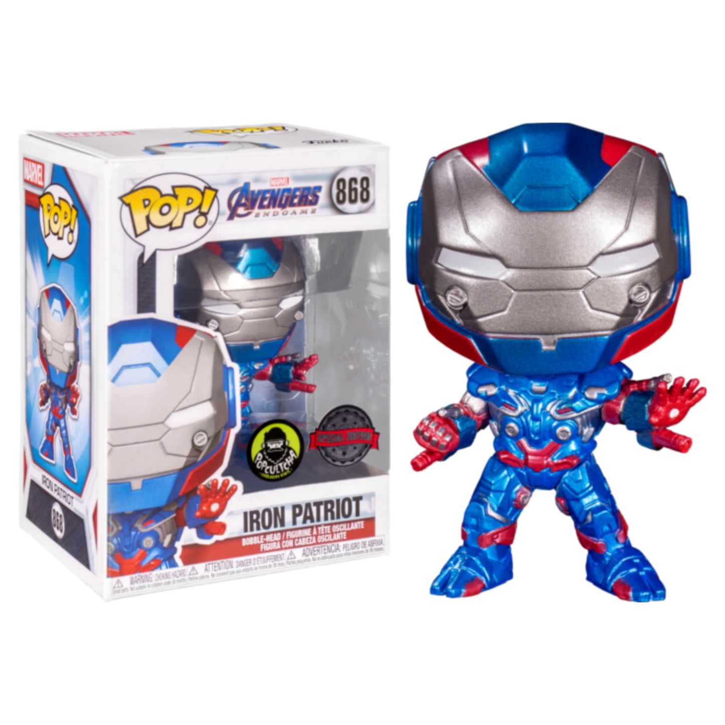 On Hand Iron Patriot Popcultcha Special Edition Exclusive